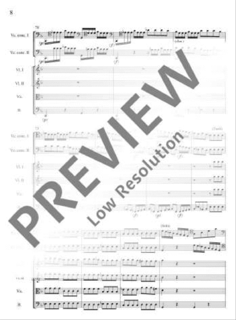 Concerto G minor String Orchestra scores gallery preview page 17