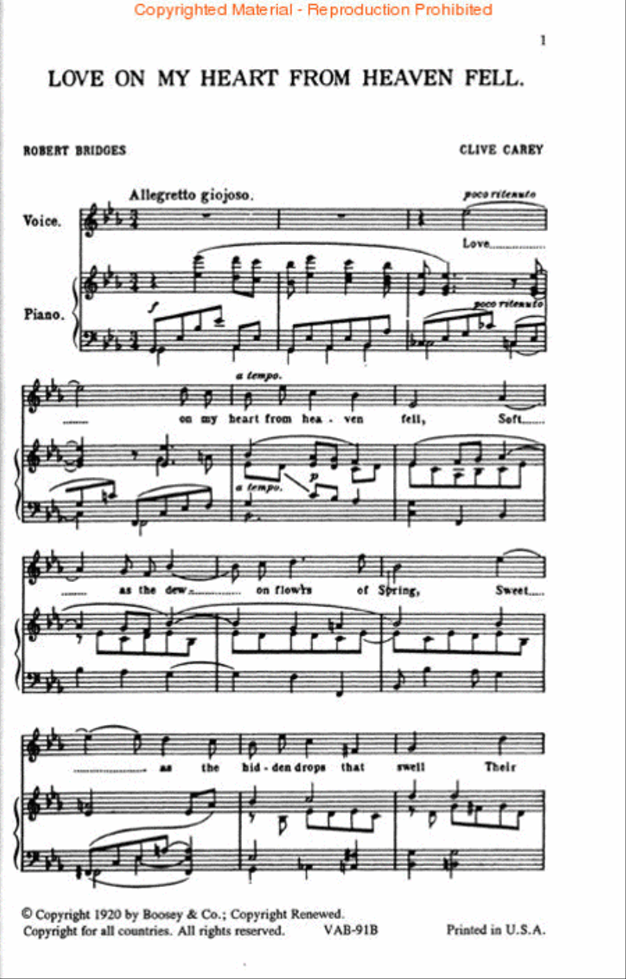 A Heritage of 20th Century British Song Voice Solo scores gallery preview page 2