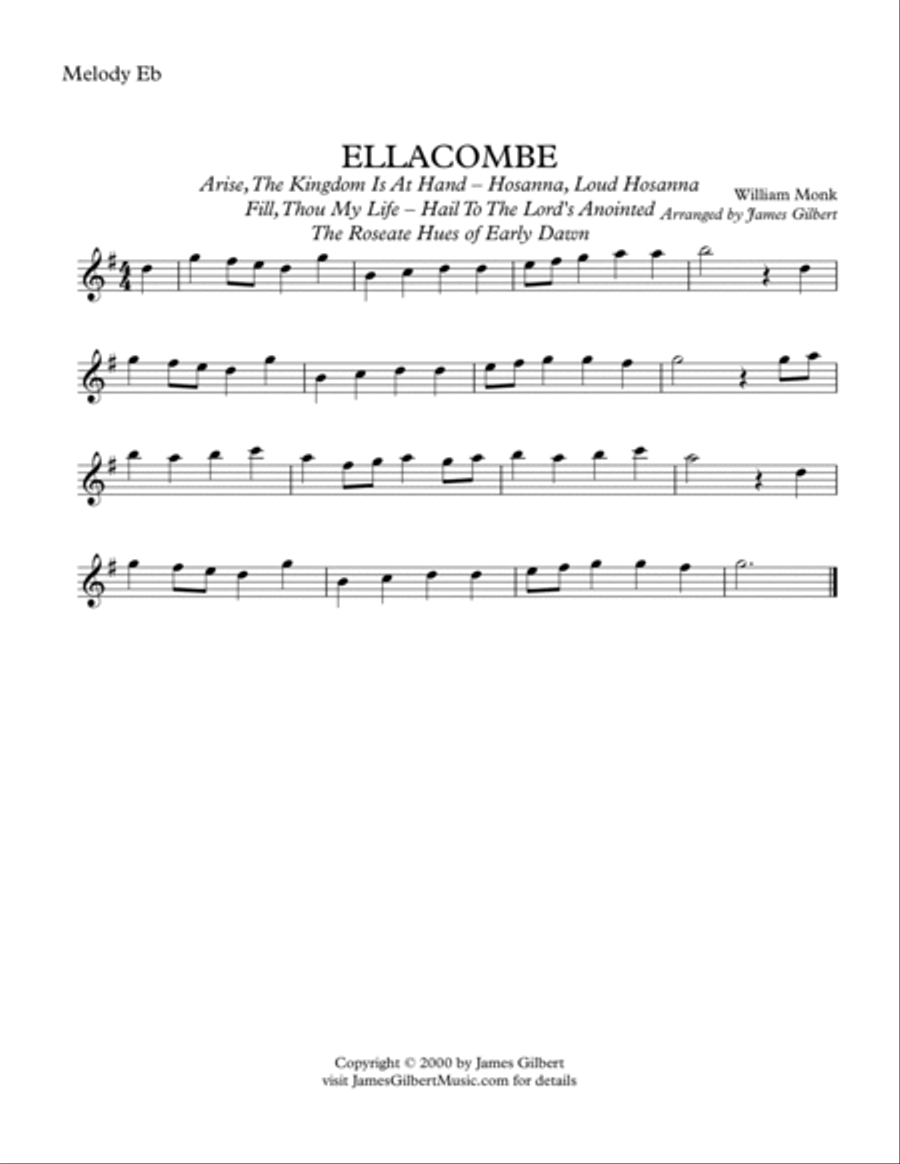 ELLACOMBE (Hail To The Lord's Anointed) ELLACOMBE (Hail To The Lord's Anointed) Small Ensemble scores gallery preview page 5