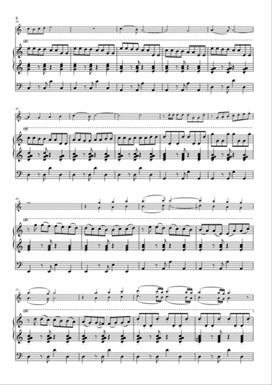 Echoes of Joy for trumpet & organ Trumpet Duet scores gallery preview page 4