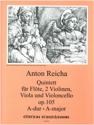 Book cover for Quintet Op. 105 for flute and string quartet