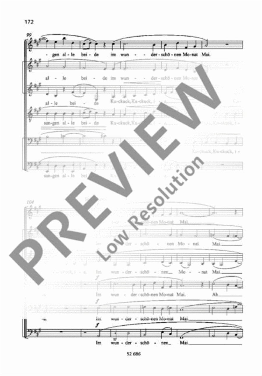 Der Kuckuck und der Esel Mixed Choir scores gallery preview page 10