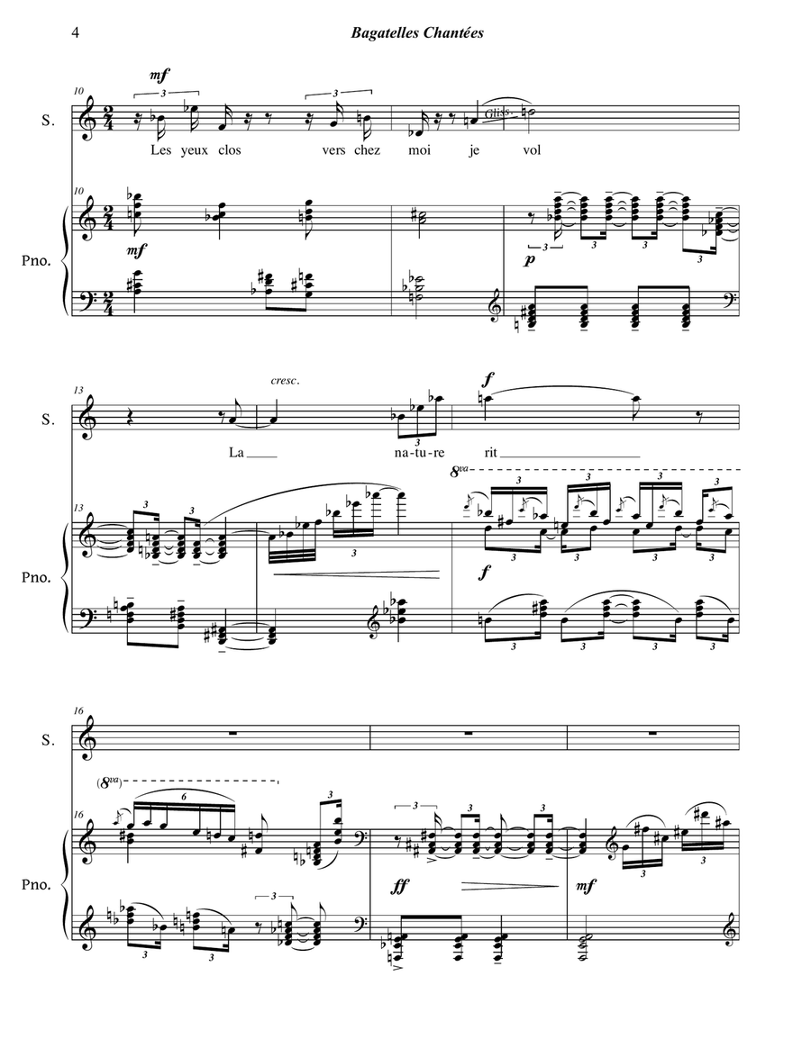 Bagatelles Chanteés Voice scores gallery preview page 6