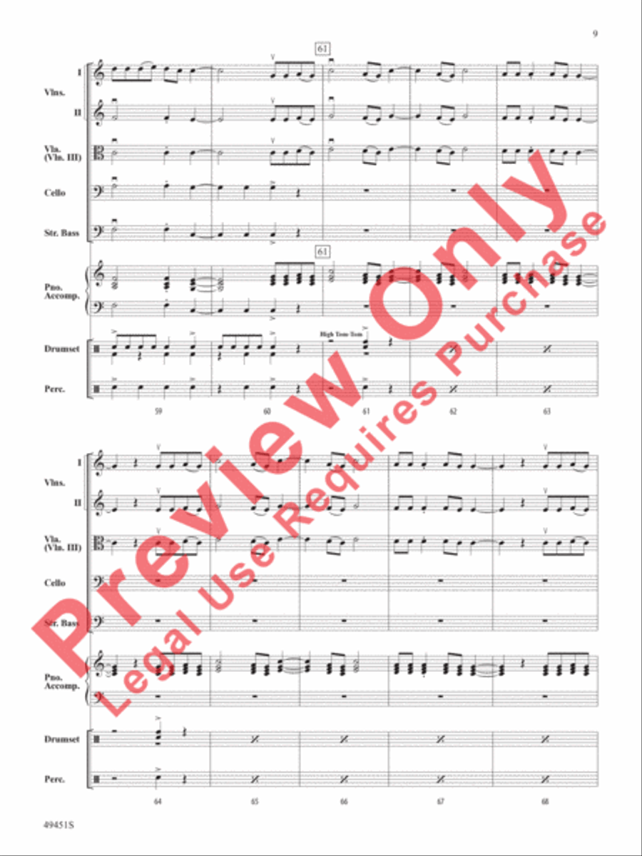 Meant To Be String Orchestra scores gallery preview page 10
