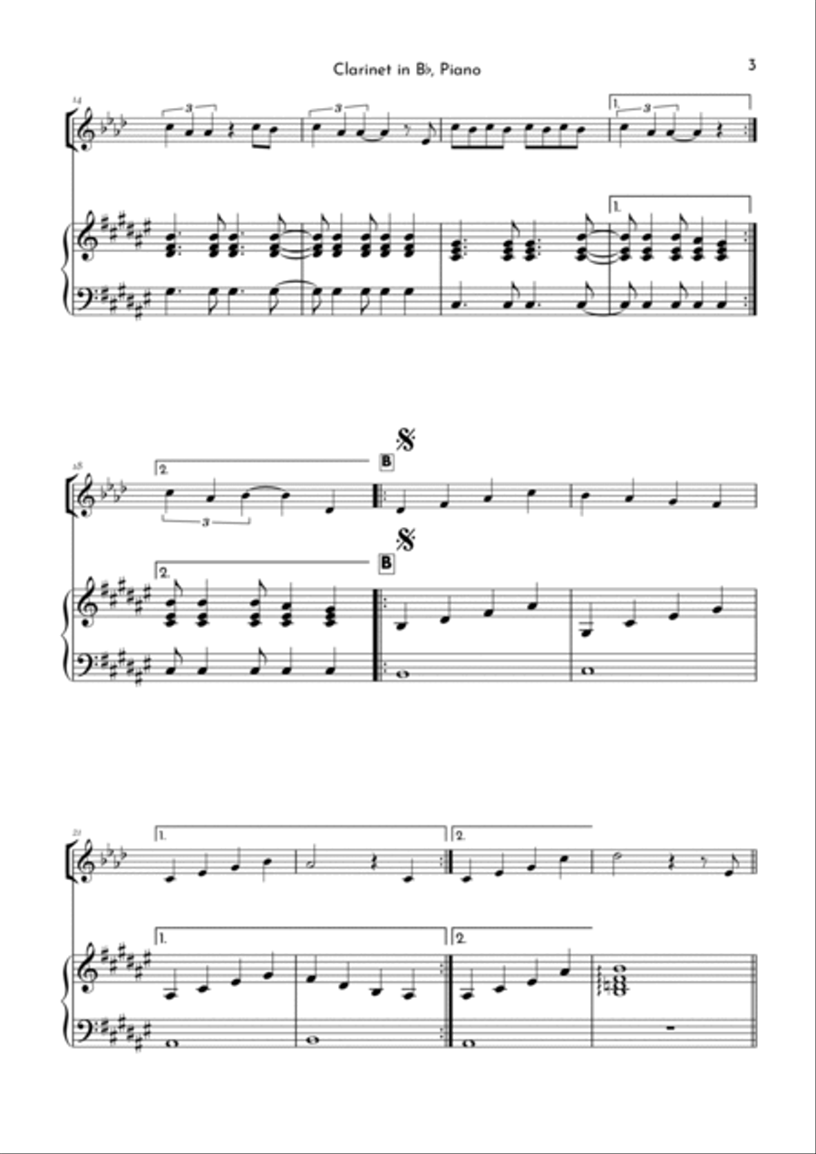 305 305 B-Flat Clarinet scores gallery preview page 3