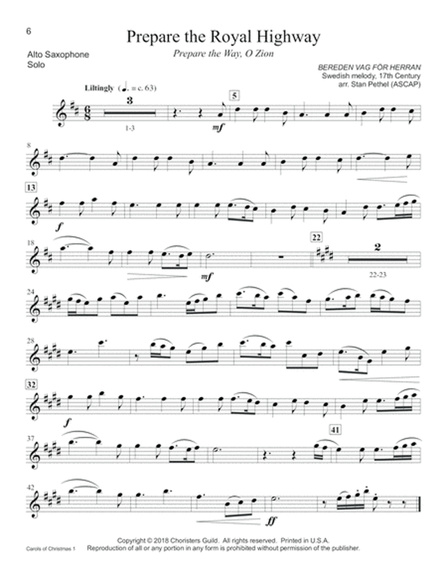 Carols of Christmas, Set 1 - Eb Alto Saxophone(s)