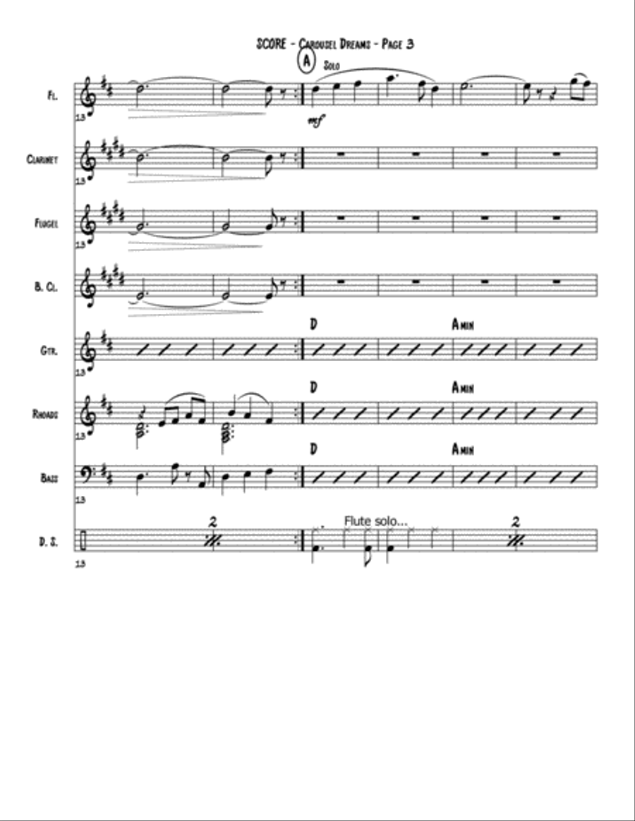 Carousel Dreams Jazz Ensemble scores gallery preview page 3