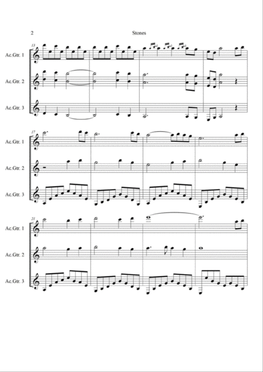 Ultima Online - Stones Ultima Online - Stones Classical Guitar scores gallery preview page 2