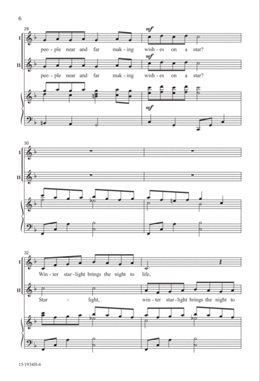 Winter Starlight 2-Part scores gallery preview page 6