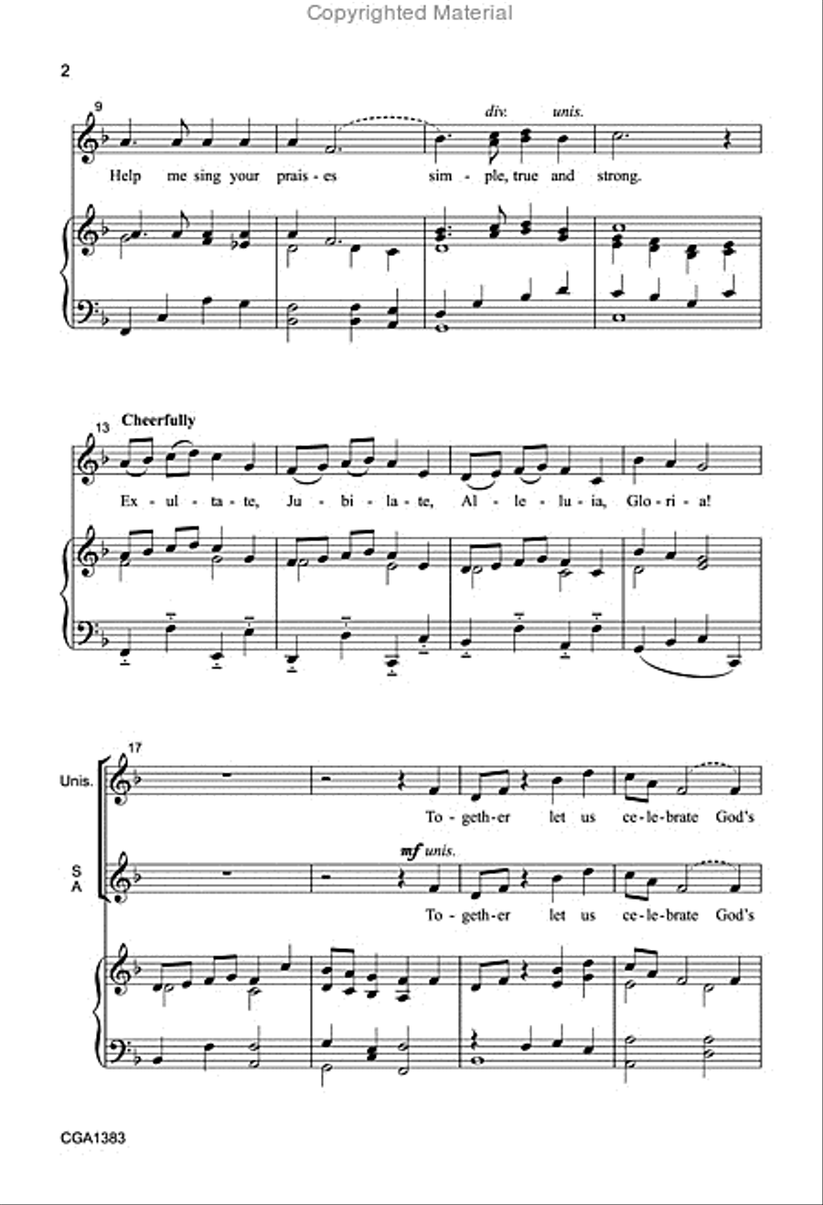 Exultate, Jubilate! Exultate, Jubilate! 4-Part scores gallery preview page 3
