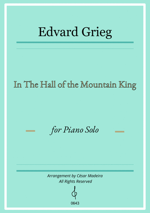 In The Hall of the Mountain King by Grieg - Piano Solo (Full Score)