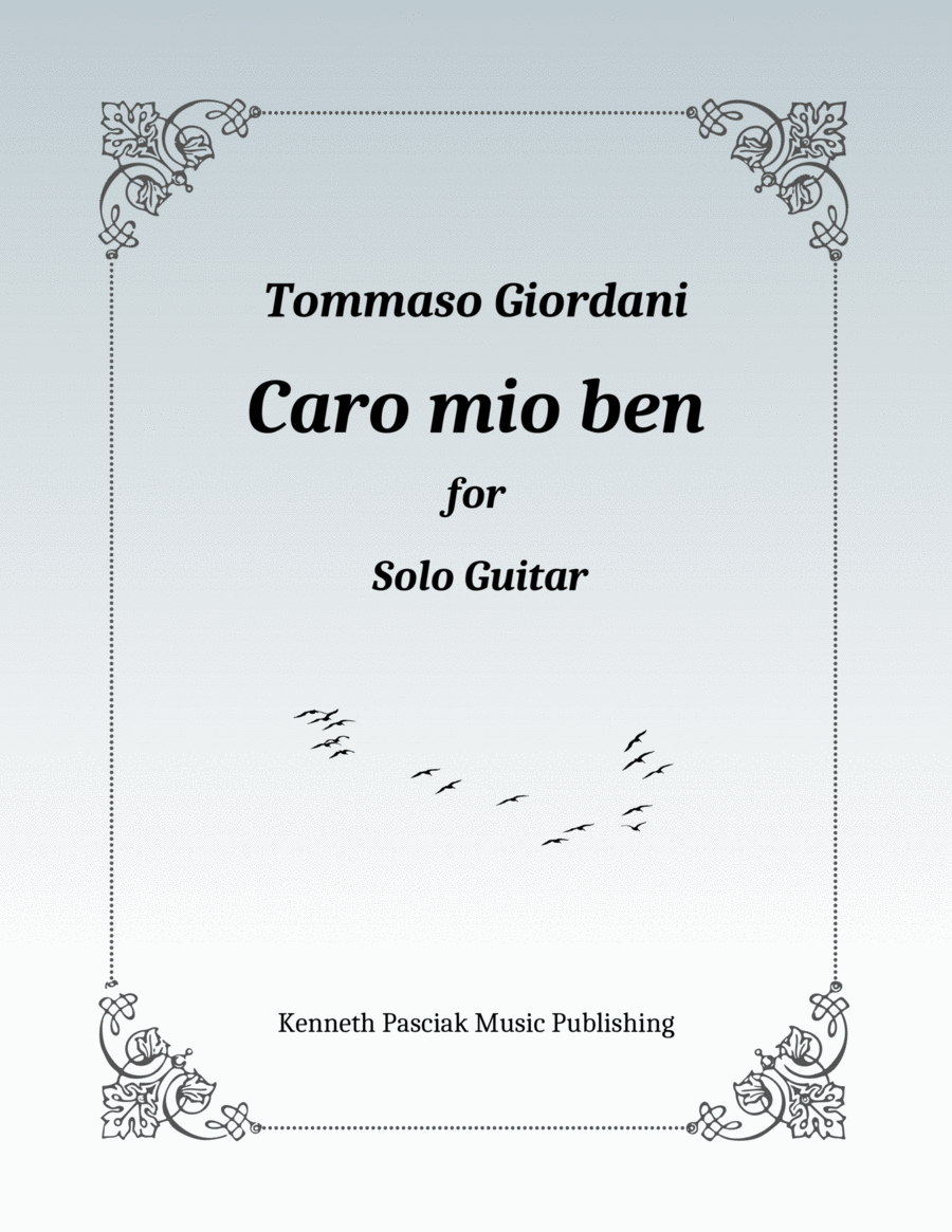 Caro mio ben (for Solo Guitar) image number null