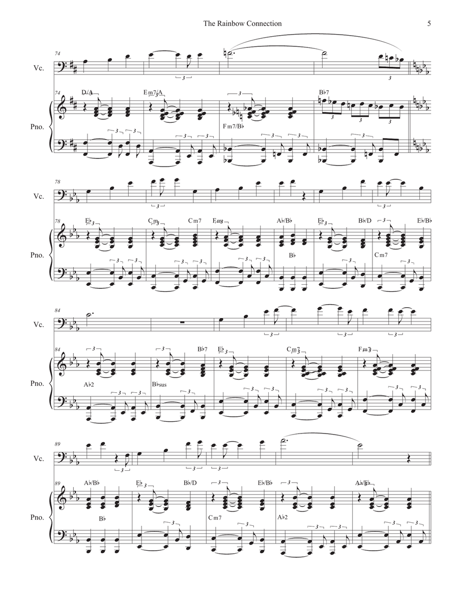 The Rainbow Connection The Rainbow Connection Piano scores gallery preview page 5