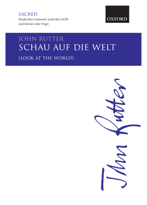 Book cover for Schau auf die Welt (Look at the world)