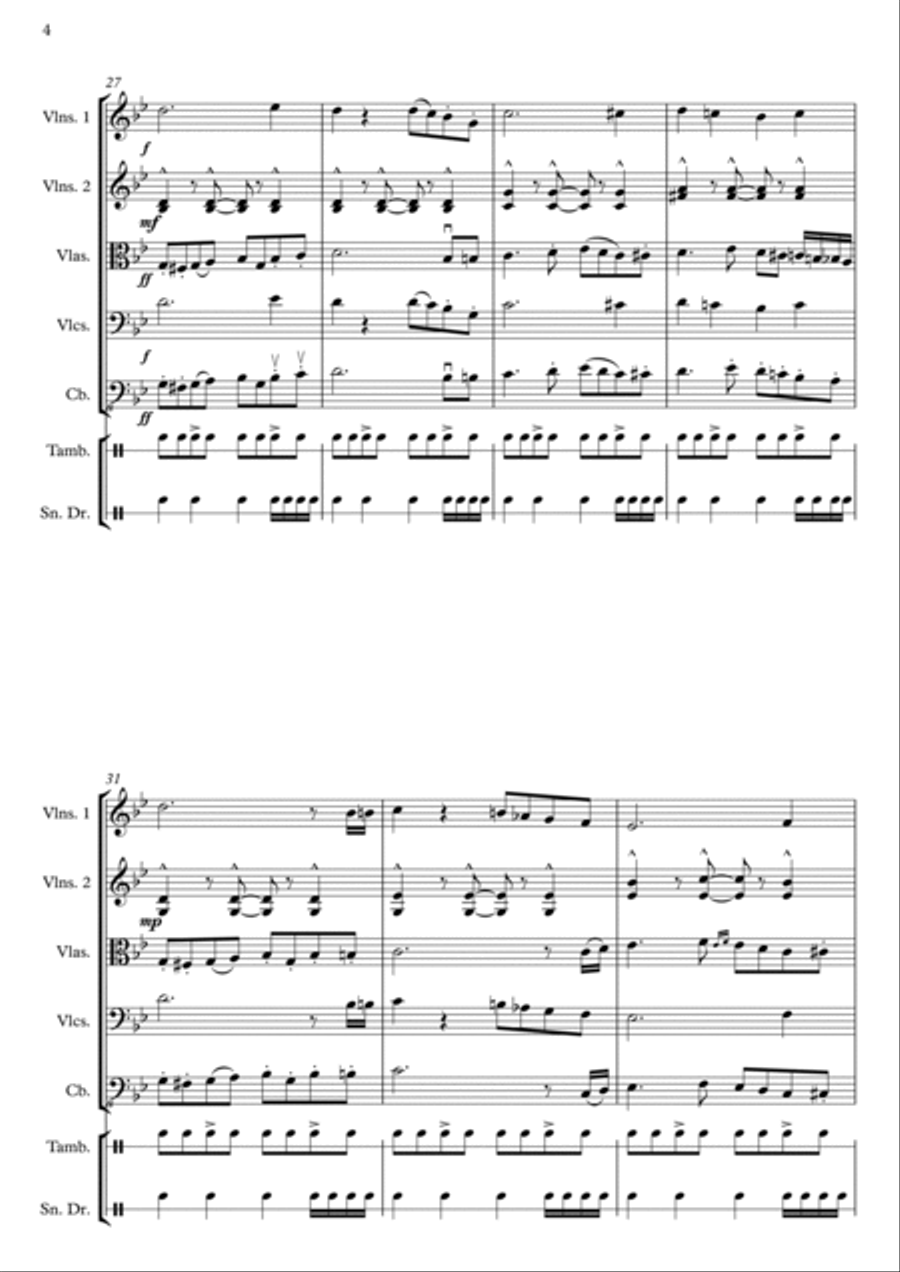 El Tango de la Venganza String Orchestra scores gallery preview page 5