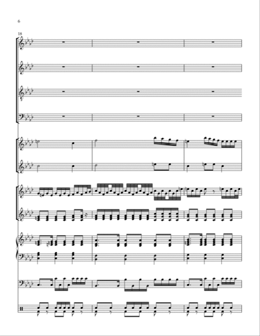 The Star-Spangled Banner (Part TWO) 4-Part scores gallery preview page 6