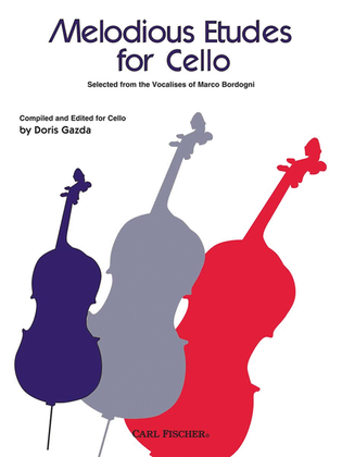 Book cover for Melodious Etudes For Cello