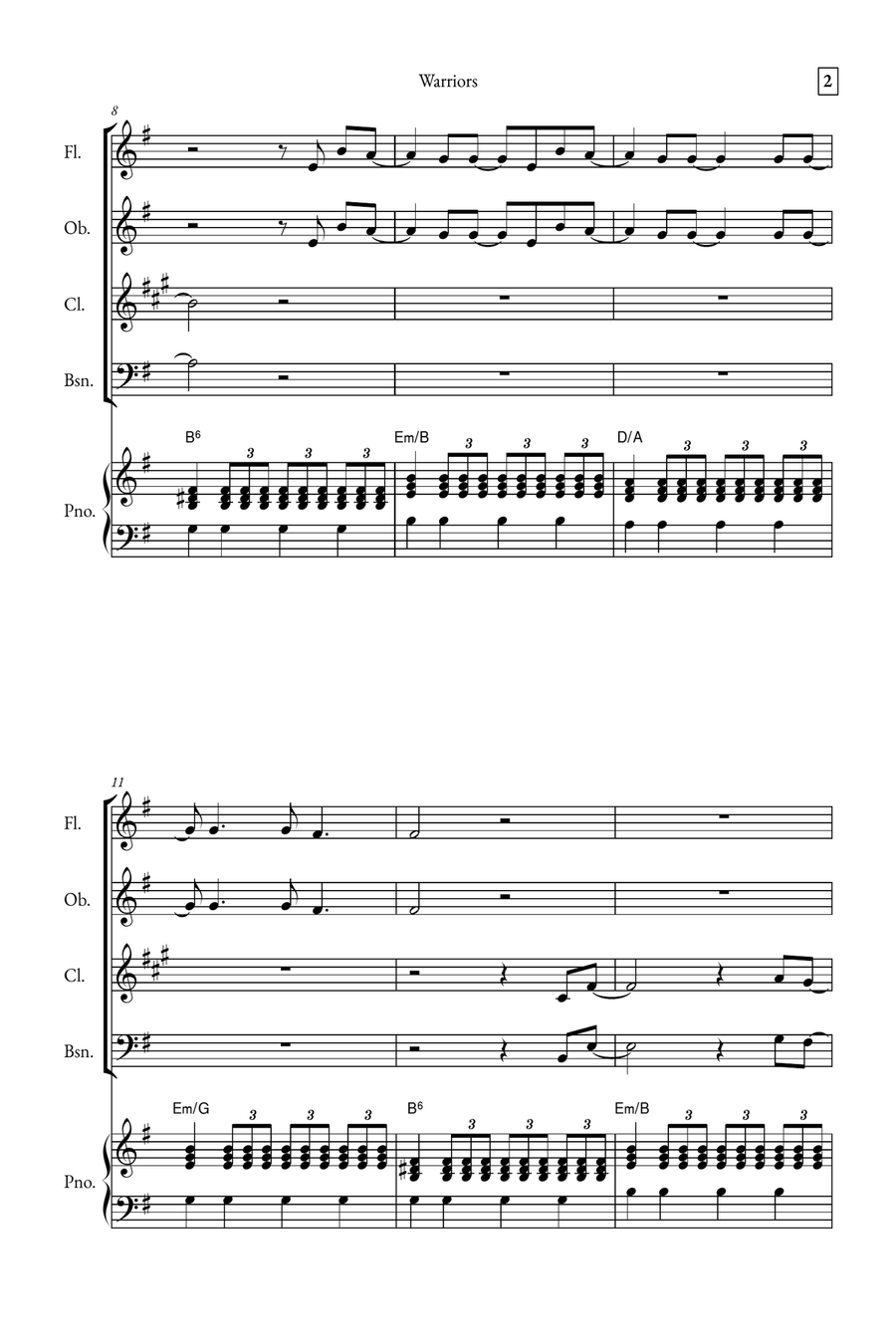 Warriors Small Ensemble scores gallery preview page 2