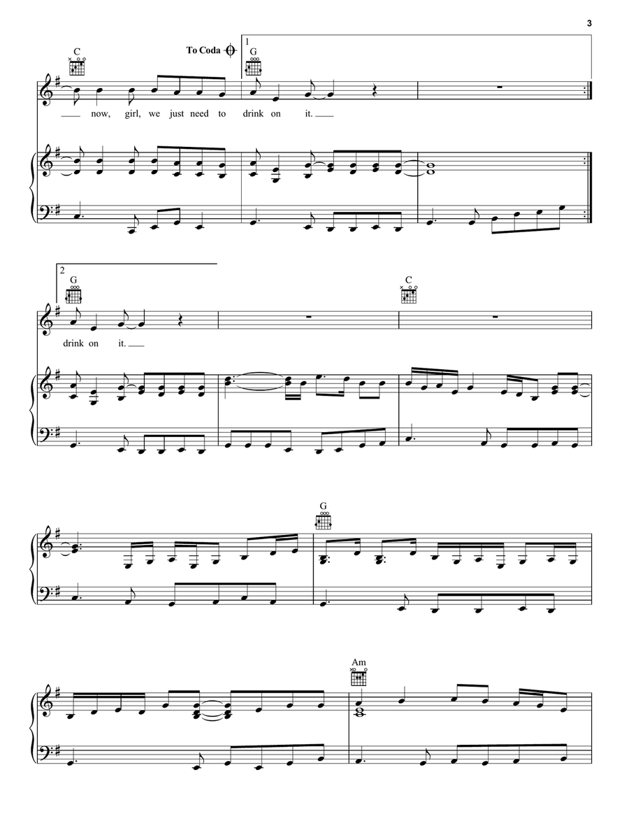 Drink On It Acoustic Guitar scores gallery preview page 3