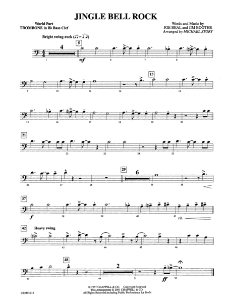 Jingle Bell Rock: WP 1st B-flat Trombone B.C.