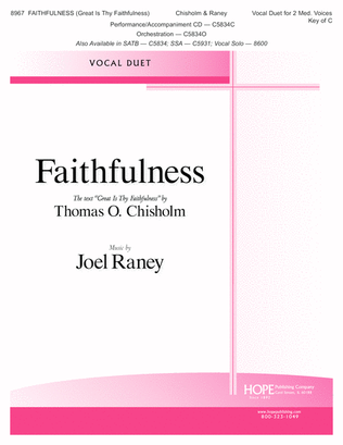 Book cover for Faithfulness (Great Is Thy Faithfulness)
