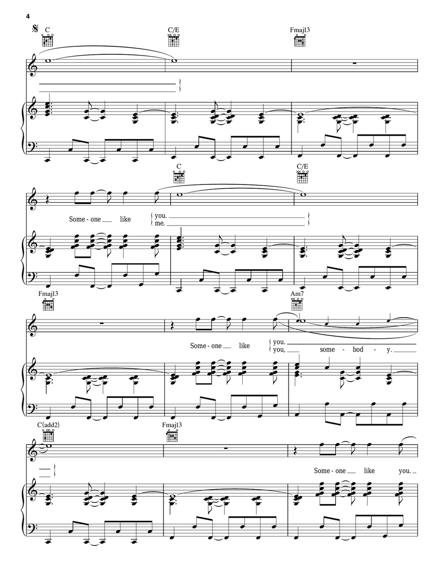 Use Somebody Acoustic Guitar scores gallery preview page 4