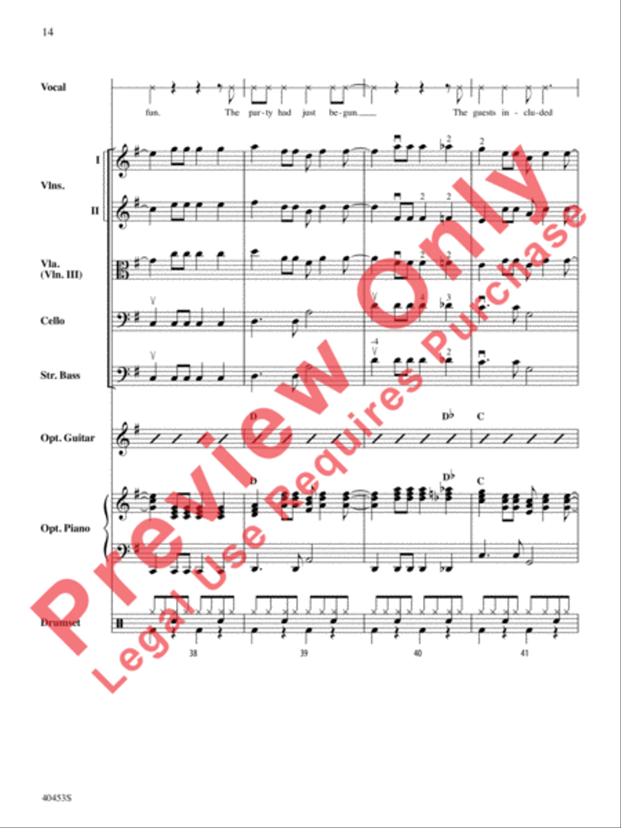 Monster Mash String Orchestra scores gallery preview page 15