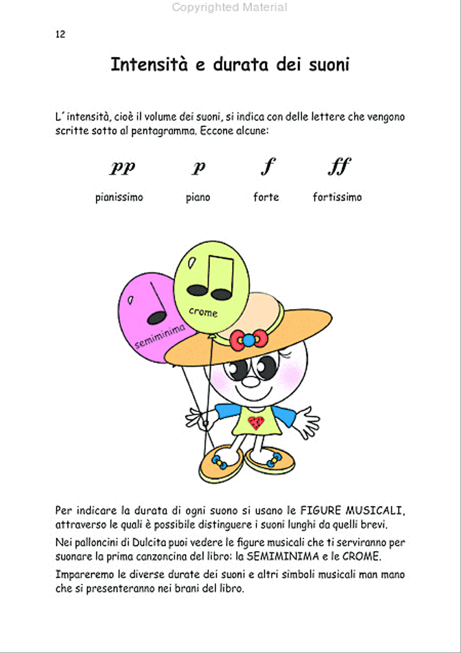 La chitarra di Dulcita e Pepito (Livello 1). Metodo progressivo per lo studio della chitarra classica con musiche, letture, curiosità, informazioni e tanti disegni da colorare Acoustic Guitar scores gallery preview page 2
