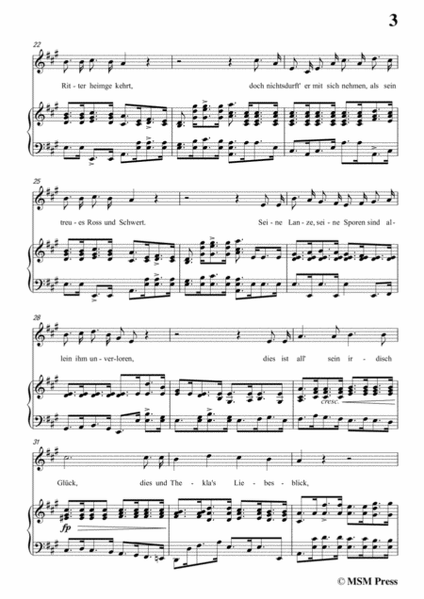 Schubert-Romanze des Richard Löwenherz,Op.86(D.907),in a minor,for Voice&Piano image number null