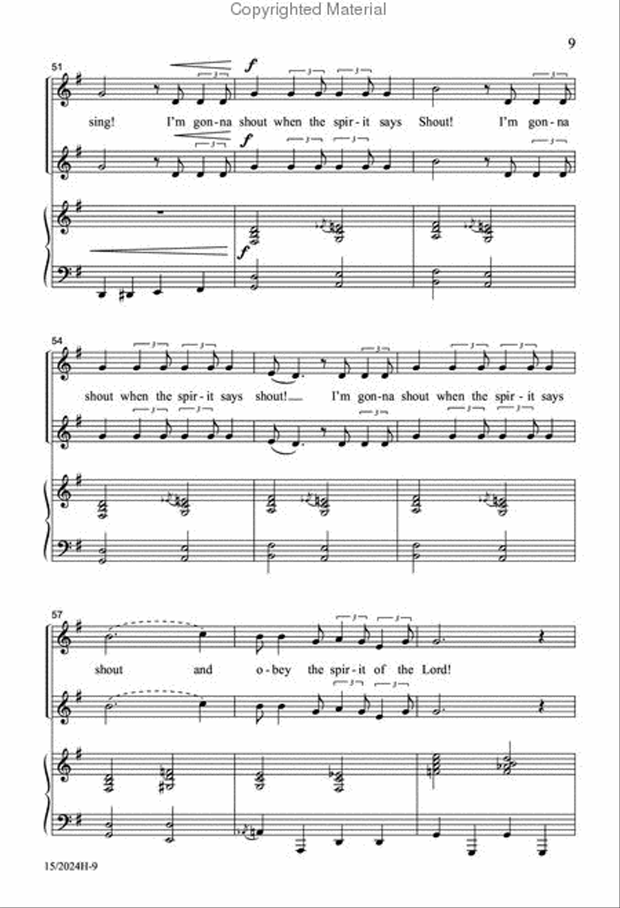 I'm Gonna Sing I'm Gonna Sing SSA scores gallery preview page 8
