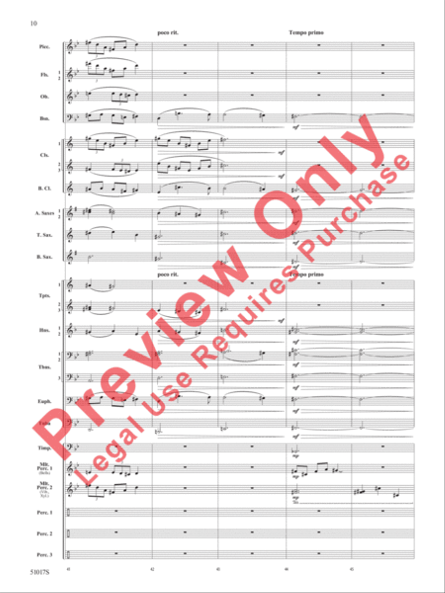 Lucid Dreams Concert Band scores gallery preview page 11