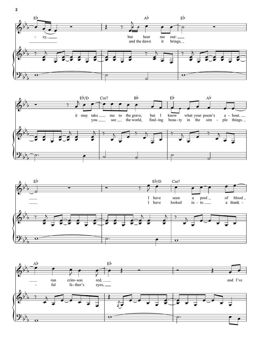 Stay Gold (from The Outsiders) Voice scores gallery preview page 2