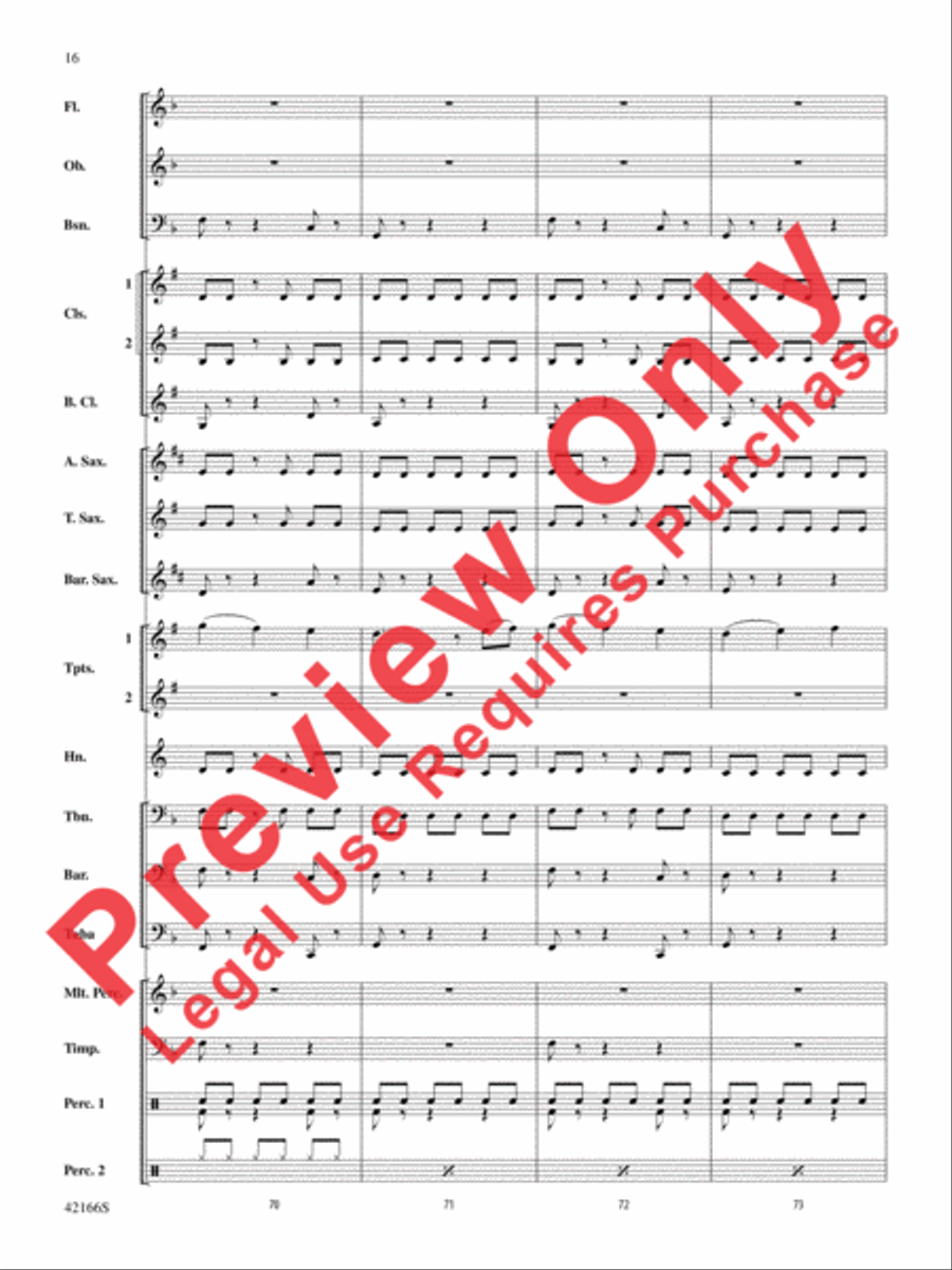 A Merrie Olde Christmas Concert Band scores gallery preview page 16