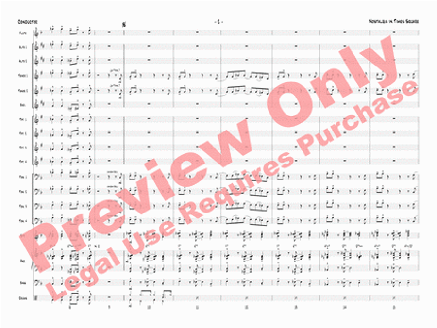 Nostalgia in Times Square Jazz Ensemble scores gallery preview page 5