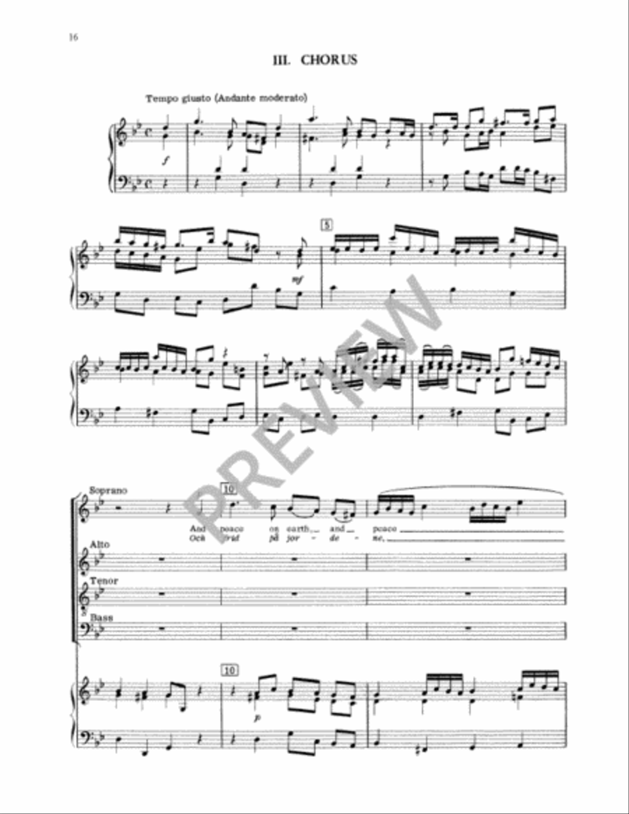 Svenska Messan (Swedish Mass) Vocal Score 4-Part scores gallery preview page 19