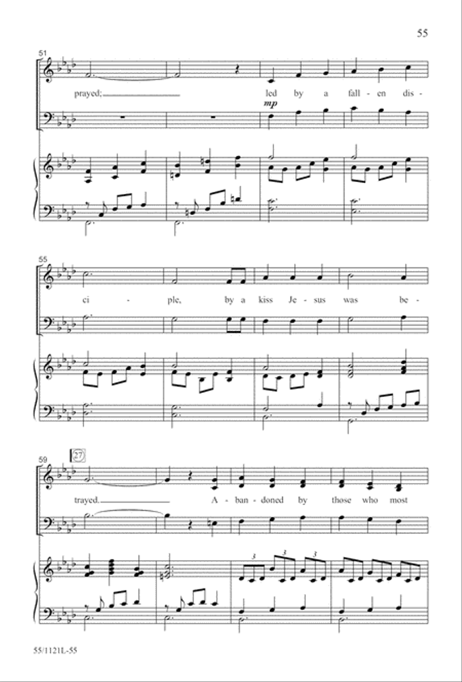 Touched by the Christ Touched by the Christ 3-Part scores gallery preview page 56