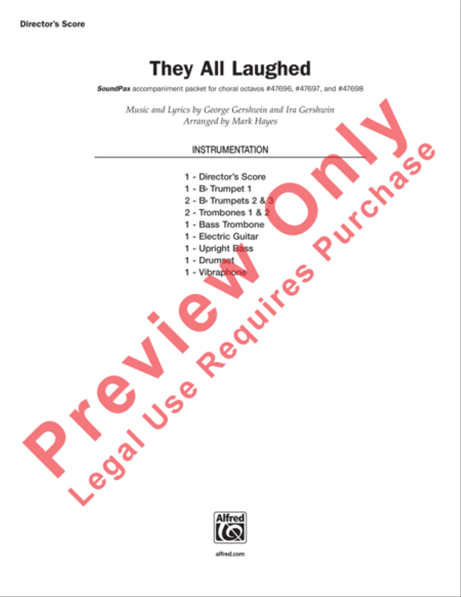 They All Laughed Choir scores gallery preview page 2