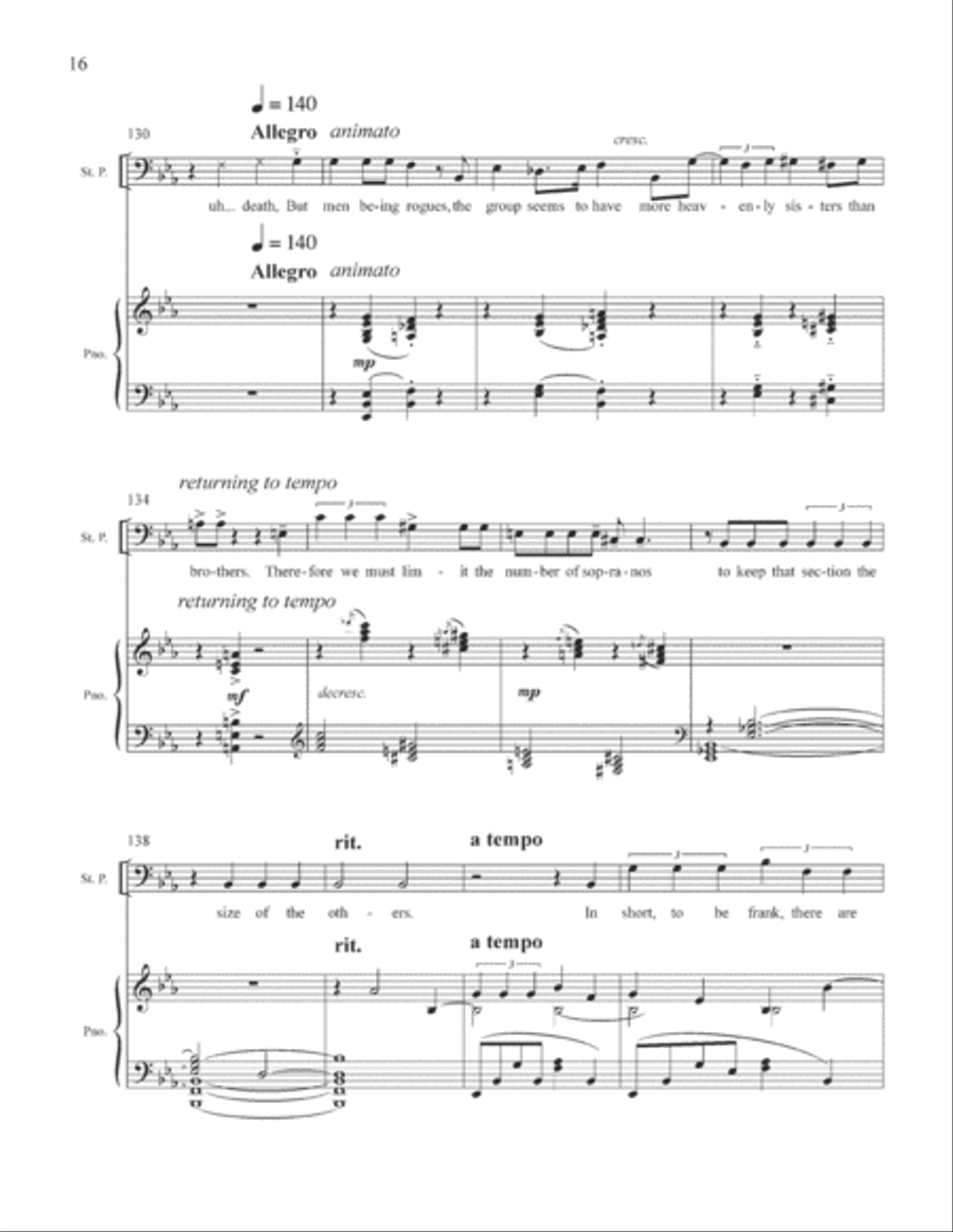 You Are Not Dying, Madame from Too Many Sopranos Voice Solo scores gallery preview page 6
