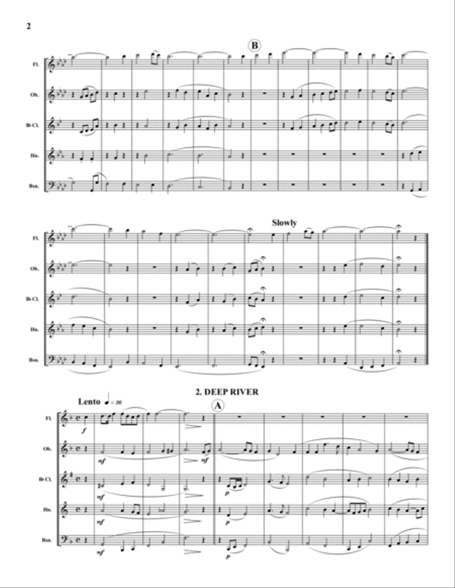 River Suite Woodwind Quintet scores gallery preview page 2