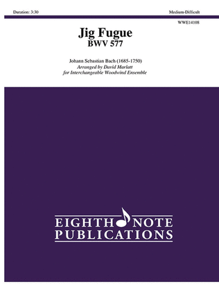 Book cover for Jig Fugue BWV 577
