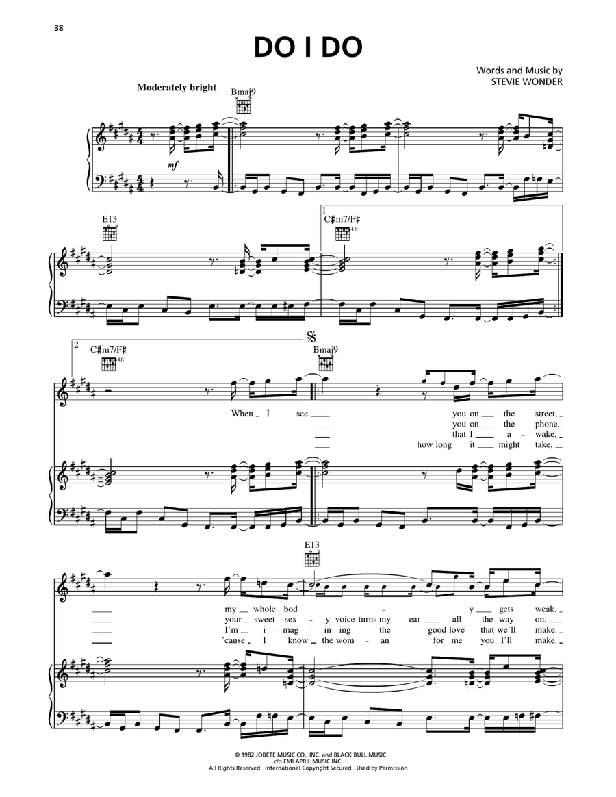 Do I Do Piano, Vocal, Guitar scores gallery preview page 1