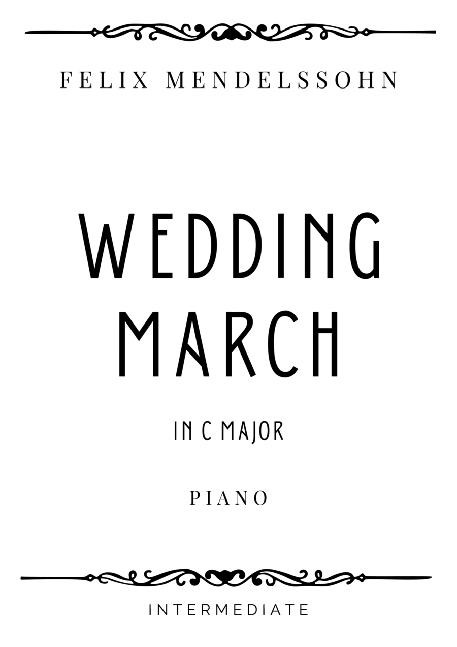 Book cover for Mendelssohn - Wedding March in C Major - Intermediate