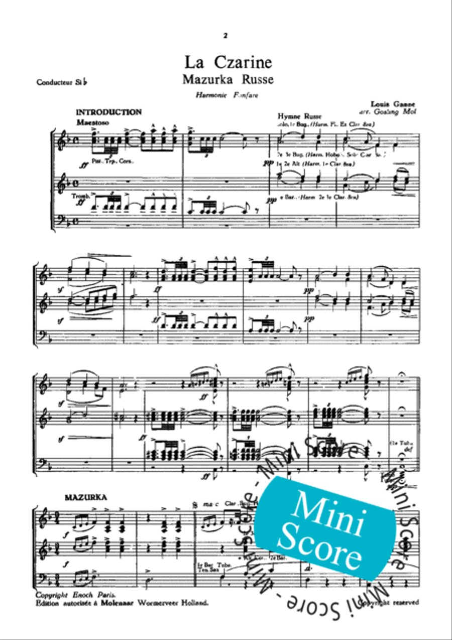 La Czarine Concert Band scores gallery preview page 4