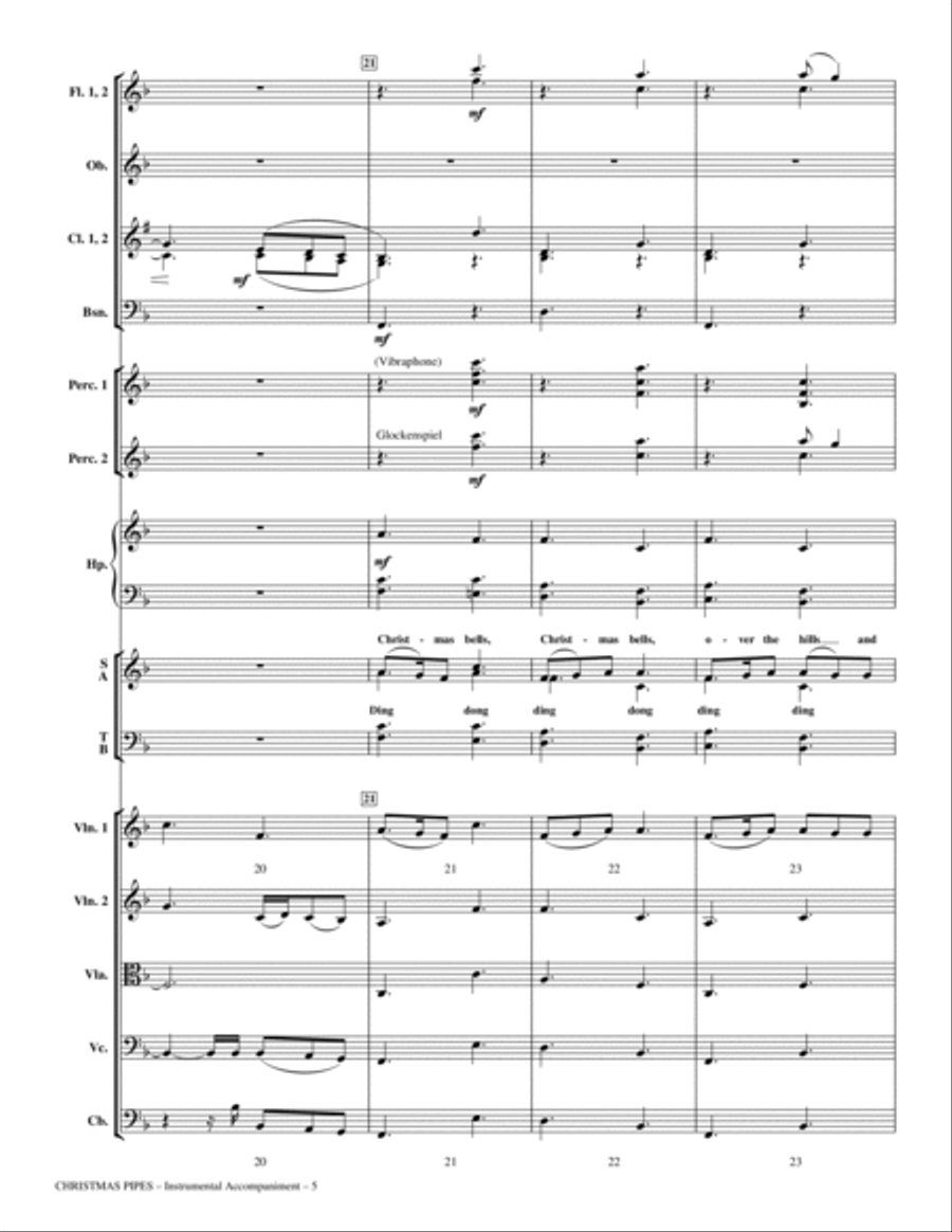 Christmas Pipes - Full Score Choir scores gallery preview page 5
