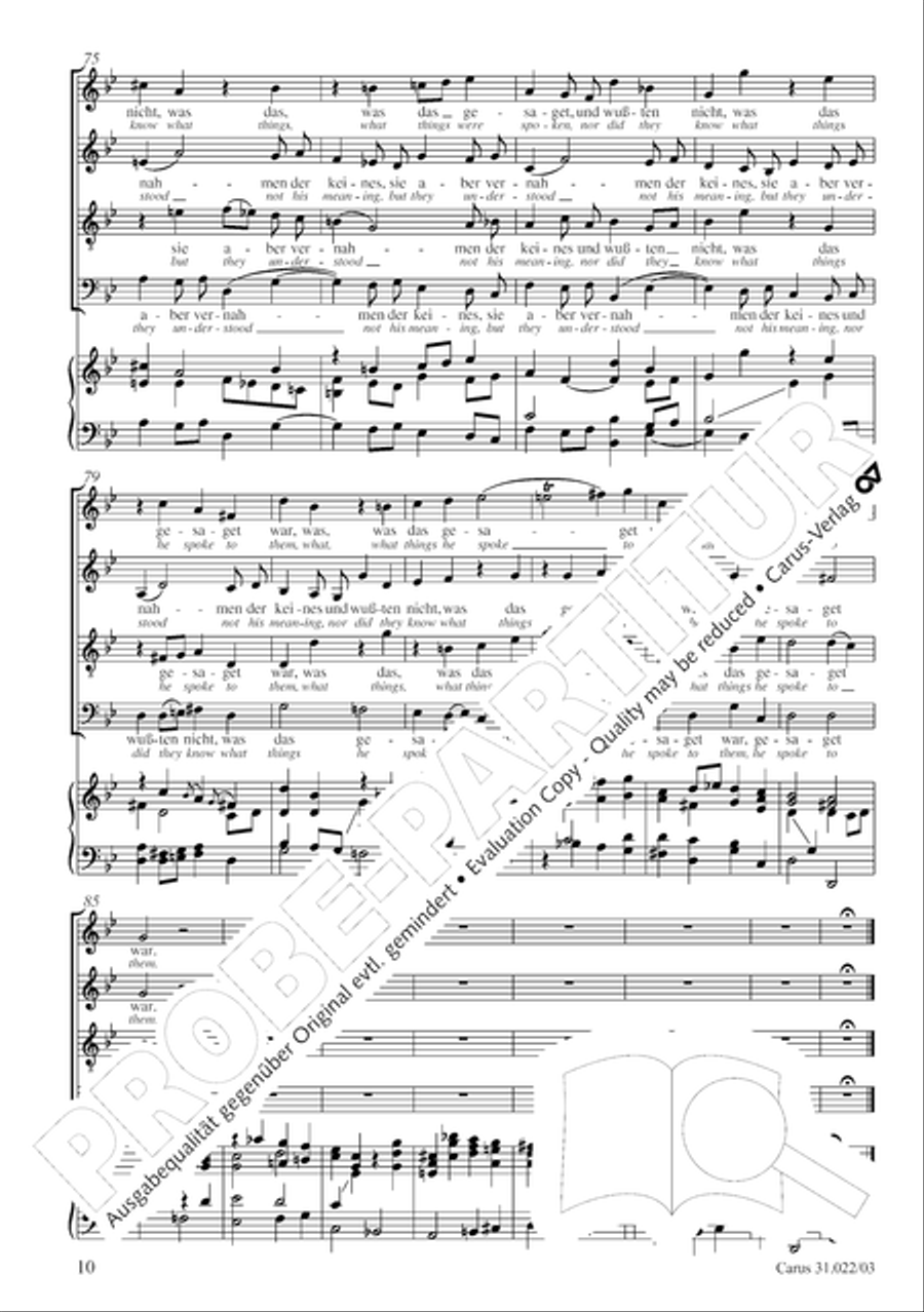 Jesus calling then the Twelve to him (Jesus nahm zu sich die Zwolfe) ATB scores gallery preview page 11