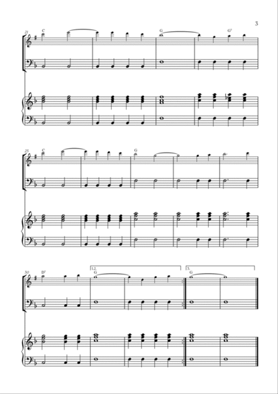 You Are My Sunshine Trumpet Duet scores gallery preview page 3