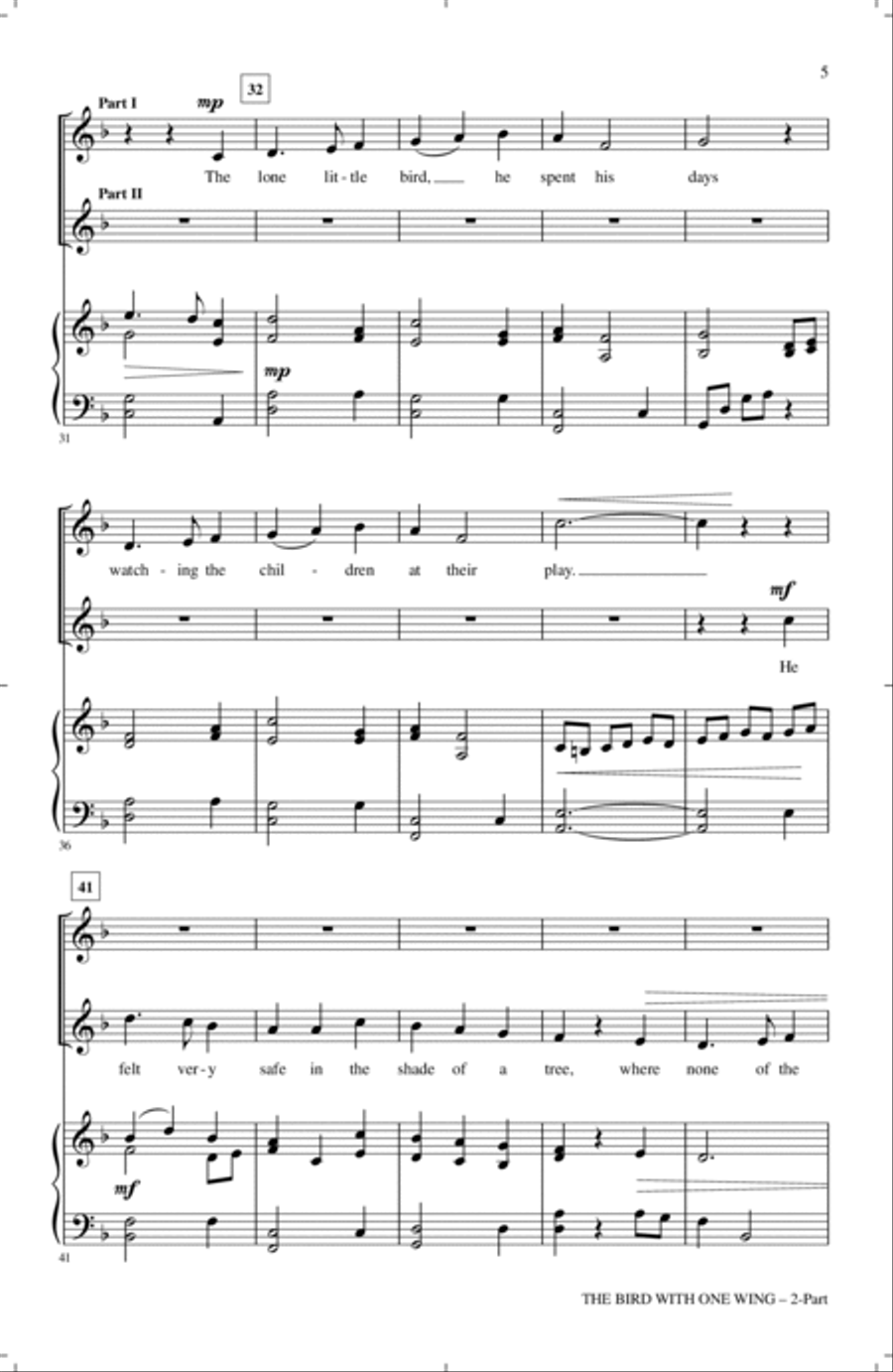 The Bird With One Wing 2-Part scores gallery preview page 3