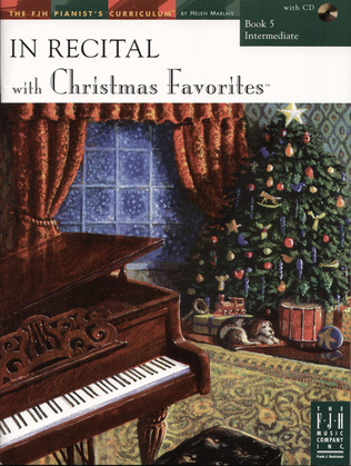 Book cover for In Recital with Christmas Favorites, Book 5