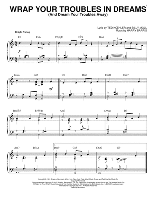 Book cover for Wrap Your Troubles In Dreams (And Dream Your Troubles Away) [Jazz version] (arr. Brent Edstrom)