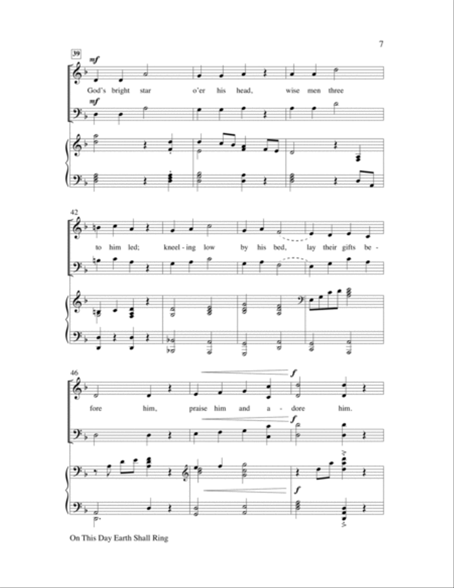 On This Day Earth Shall Ring 4-Part scores gallery preview page 7